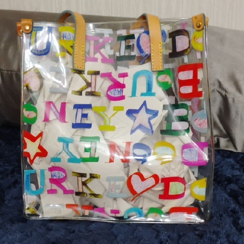 Dooney & Burke Colorful Transparent Tote Bag Super Cute Excellent Condition!